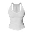 thumbnail image 5 of Womens Halter V Neck Crop Tank Tops with Built in Bra Sleeveless Spaghetti Strap Knit Camisole Casual Y2K Streetwear Top Outfits, 5 of 5