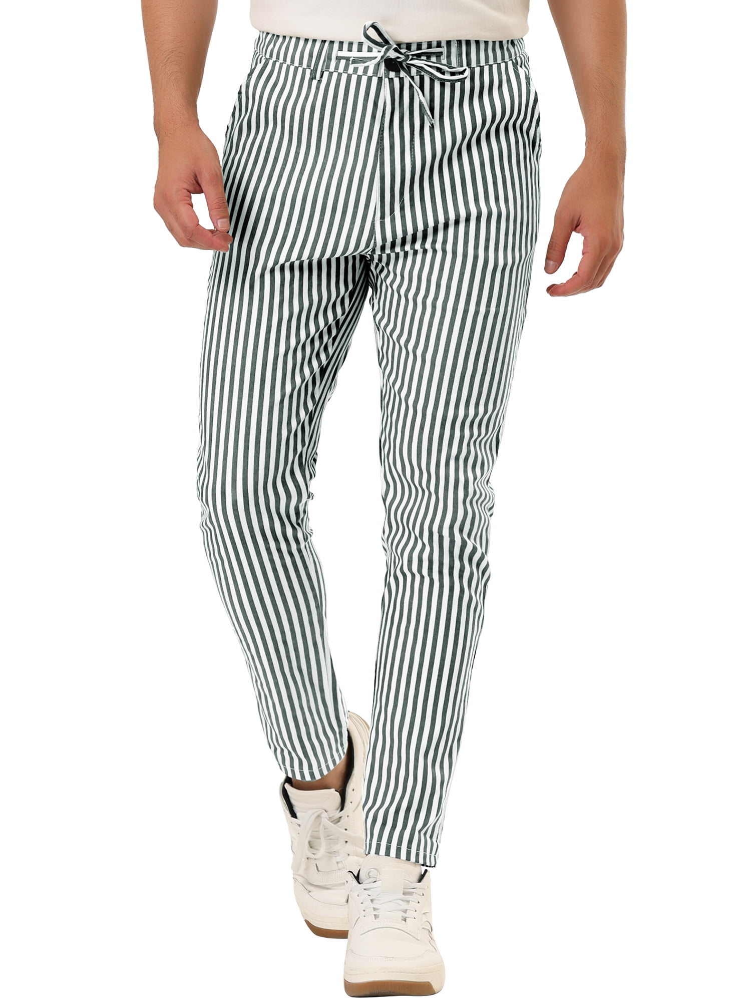 striped colourful trousers