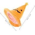 thumbnail image 3 of Halloween Witch Hat, Pumpkin Costume Hat, Unique Party Accessories for Women, Comfortable Durable Wizard Cosplay Hat for Halloween Masquerade Carnivals and Christmas Events, 3 of 8