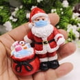thumbnail image 1 of Papá Noel con facial en cuarentena Estatua creativa Adornos de decoración Árbol de Navidad Adorno colgante Juguetes Regalos para niños De pie, 1 of 6