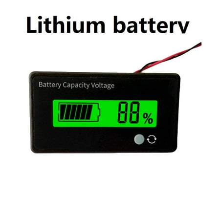 

GLFILL Dc12V Battery Capacity Monitor Lcd Indicator Lead Acid And Lithium Ion Indicator