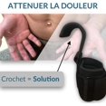 thumbnail image 2 of Gancho de elevación de muñeca 1pcs - Gancho de elevación de acero con agarre antideslizante - Correas de elevación, entrenamiento de fuerza, fitness, crossfit, levantamiento de pesas - Talla única, 2 of 5