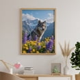 thumbnail image 6 of Diamond Art Kit for Adults, Wolf Mountain Wildflowers Scene Diamond Painting for Adults Beginners, 5D DIY Diamond Art Painting Kits, Colorful Diamond Painting Craft for Home Decor 12x16, 6 of 7