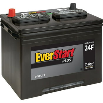EverStart Plus Lead  Automotive Battery, Group Size 24F (12 Volt/600 CCA)