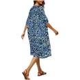 thumbnail image 6 of Frostluinai Kimonos for Women Swimsuit Coverups Beach Cover Up Swimwear Cardigan Summer Plus Size Boho Floral Print Beachwear, 6 of 6