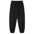 thumbnail image 2 of Lopecy-Sta Fleece-Lined Joggers for Men, Winter Warm Washed Sweatpants Relaxed Fit Tapered Cuff & Drawstring Loose Pants for Men, 2 of 5