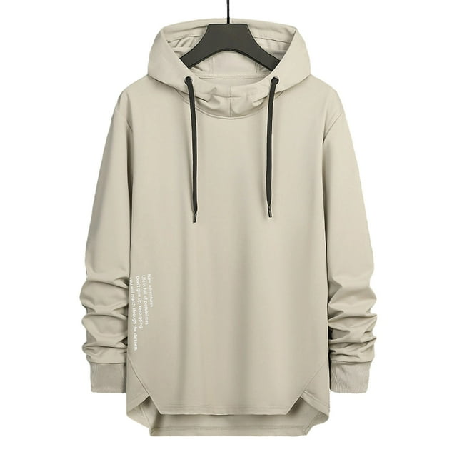 pstuiky mangas largas para hombre, Sudadera con capucha deportiva de manga larga para hombre, holgada, de color liso, informal, para hombre camisetas de hombre m