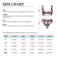 thumbnail image 4 of Kdxio Heart Plaid Print Women's 2 Piece High Waisted Wrap Spaghetti Strap Summer Swimsuit Bikini Set-XX-Large, 4 of 7