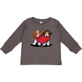 thumbnail image 3 of Inktastic Beagle Heartfelt Duo Boys or Girls Long Sleeve Toddler T-Shirt, 3 of 5