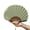 A, variant on Frame Shell Pattern Fan Elegant Cotton Fabric Handheld Cooling Fan For Indoor or Outdoor Use
