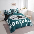 thumbnail image 3 of jejeloiu Football Games 7 Pieces Bedding Comforter Set,American Sport City Full Bedding Set For Ball Gamer Reversible, 3 of 8