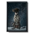 thumbnail image 2 of Hudo Dog Christmas Canvas Wall Art, German Wirehaired Pointer Dog Wall Art Prints Dogs Hanging Wall Pictures Decoration for Holiday Living Room Bedroom Bathroom, 2 of 5