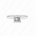 thumbnail image 3 of Cora Jewellery 2.0CT Princess Moissanite Bridge Diamond Solitaire Engagement Ring For Women, 18K White Gold, 3 of 5