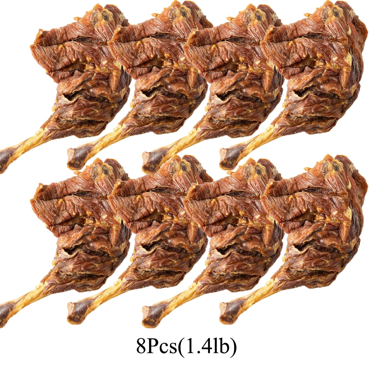 All Natural Dried Duck Leg Dog Treats for Small, Medium, & Large Dog - No Artificial Flavors, Healthy, High Protein Make the Perfect Positive-Reward Training Treats for Dogs.8pc