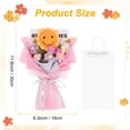 thumbnail image 3 of Ramo de Flores de Ganchillo Uxcell, Lazos de Girasol Hechos a Mano con Bolsa de Regalo para Decoración del Hogar DIY [Rosa], 3 of 6