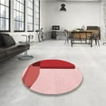 thumbnail image 4 of Ahgly Company Tapis Rectangulaire d'Intérieur Lavable en Machine Rose Pastel Transitionnel, 7 Pieds x 9 Pieds, 4 of 7