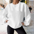 thumbnail image 2 of FAIWAD Women's Hoodless Sweatshirt Casual Crewneck Long Sleeve Pullover Tops Fall Winter Outdoor Sports Clothes, 2 of 8
