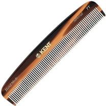Kent 7T Handmade All Fine Tooth Pocket Comb for Men, Hair Comb Straightener for Everyday Grooming Styling Hair, Mustache and Beard, Use Dry or with Balms, Saw Cut and Hand Polished, Made in England