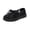 Black, variant on EliteGoogv Sneakers For Women Lace Up Round Toe Breathable Mesh Womens Sneakers Cushion Platform Thick Sole Walking Shoes Summer Casual Platform Sneakers White