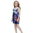 thumbnail image 7 of 6-7 Years Girl's Print Cami Casual Dress Sleeveless Hawaiian Summer A Line High Waist Mini Sundress, 7 of 7
