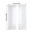thumbnail image 3 of Outdoor Curtains Lace Voile Sheer Curtain | Bug Screen Mesh Curtain for Patio Porch Balcony Pergola Terrace | Lightweight Privacy Curtain | 59X79 Inches, 3 of 7
