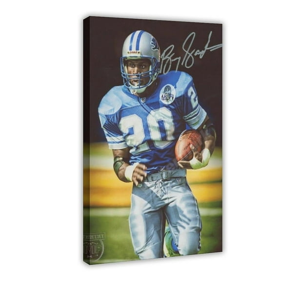 American Football Barry Sanders Posters Sports Star 16 Canvas Poster