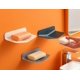 thumbnail image 4 of V-shaped Soap Box (3 Pieces) Wall Mounted Drainage Soap Box For Shower Plastic Soap Box For Shower, Suitable For Kitchen, Bathroom., 4 of 5