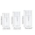 thumbnail image 6 of Push Down Pump Dispenser,Clear Push Top Empty Bottles,Push Down Lockable Pump Dispenser Bottle,Refillable Container for Alcohol,Nail Polish,Makeup Remover,Toner(Pink3), 6 of 6