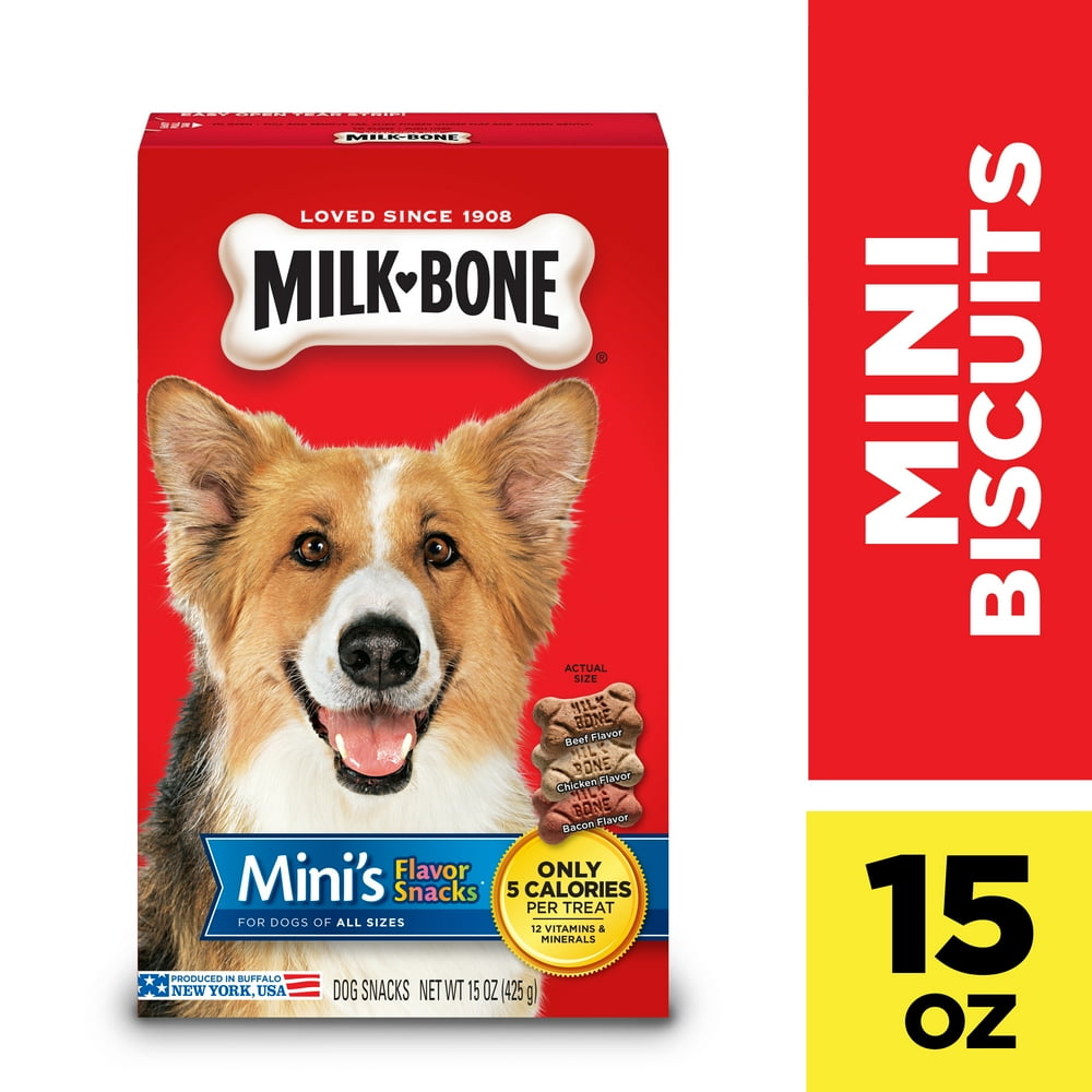 MilkBone Mini's Flavor Snacks Dog Biscuits, 15Ounce