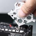 thumbnail image 4 of 23 In 1 Snow-flake Multi-Tool Pentagonal Snowflake Wrench Multitool Bottle Opener Screwdriver Kit Hand DIY Tool Adventure Tool for Outdoor Travel Camping, 4 of 8