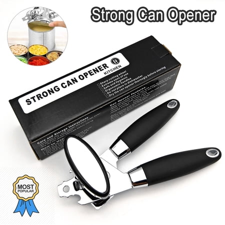 BE-TOOL 2-in-1 Manual Tin Can and Jar Opener Stainless Steel Durable and Portable