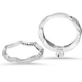 thumbnail image 3 of Pompeii 1 Carat Diamond Engagement Infinity Ring Set 10K White Gold (H/I,I2-I3), 3 of 4
