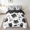 thumbnail image 2 of Castle Fairy Black Cats Bedding Comforter Set,Kawaii Pet Queen Bedding Sets, 2 of 8