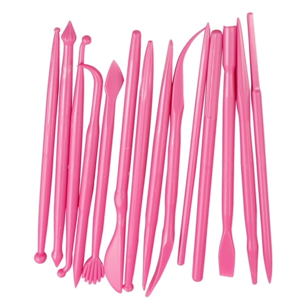 Yuarrent Kit de 14 Uds. De cera para tallar, accesorio decorativo para forma, herramientas de cerámica, Fondant, glaseado, moderno, duradero, Cocina y Comedor Rosa roja Yuarrent HA078771-03