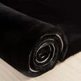 thumbnail image 6 of iLieber Faux Rabbit Soft Fluffy Fur 8x10 Black Area Rug,Washable Rugs Bedside Rug Plush Rug Nursery Rug for Living Room Bedroom Teen Room, 6 of 6