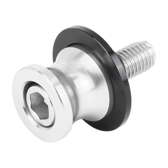 10mm CNC Swingarm Spool Stand Bobbins Starting Frame Screw Universal Silver Tone for Motorcycle