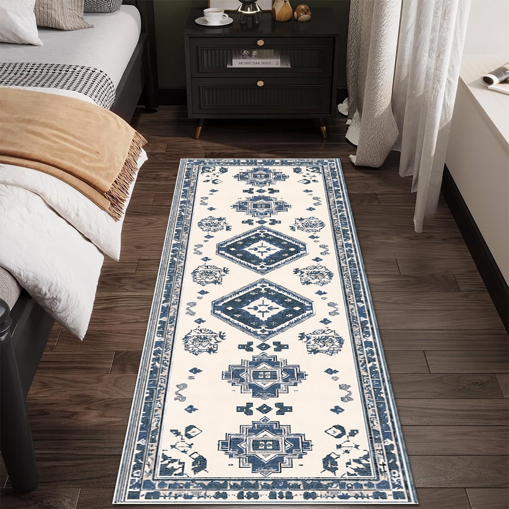 TECHVIDA Kitchen Rug Set 3 Piece,Non Slip Machine Washable Kitchen Rugs,Farmhouse Hallway Door Rugs for Home Floor