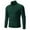 Green2, variant on HAiming Mens Quarter Zip Sweater Long Sleeve Stand Collar Rib Knit Tops Fall Winter Plus Size Casual Pullover Blouse