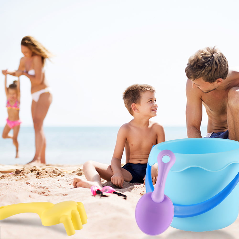 Kids Beach Bucket Spade Shovel Rake Water Tools Kid BeachSand Tool Toy №SC Nc 