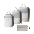 thumbnail image 2 of Travel Compression Storage Bags 4 Piece Set Luggage Organizer Bags Waterproof Compression Structure Categorized Partition for Travel Business Trips Luggage Organization Clothes Shoes Home Storage, 2 of 6