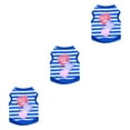 thumbnail image 1 of Methold Ropa Camiseta Chalecos de verano Beso Carta Traje Cuello Ropa Belleza Mascotas Perros Teddy Chihuahua Cachorro azul S Type1 NO1 Methold CBP272035, 1 of 1