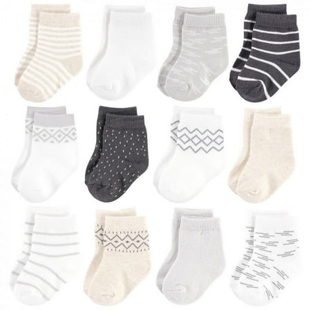 UPC: 0660168635669 | Touched by Nature Baby Unisex Organic Cotton Socks Modern Neutral 12-24 Months