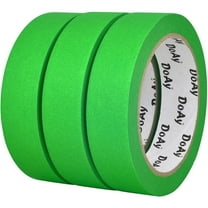DOAY 3 Pack Green Painters Tape - Masking Tape 1 Inch Wide - Multi-Surface, Smart Adhesion, Indoor & Outdoor - 270FT Total - Paint Tape for DIY, Labeling, Art, Car, General Purpose (#3910)