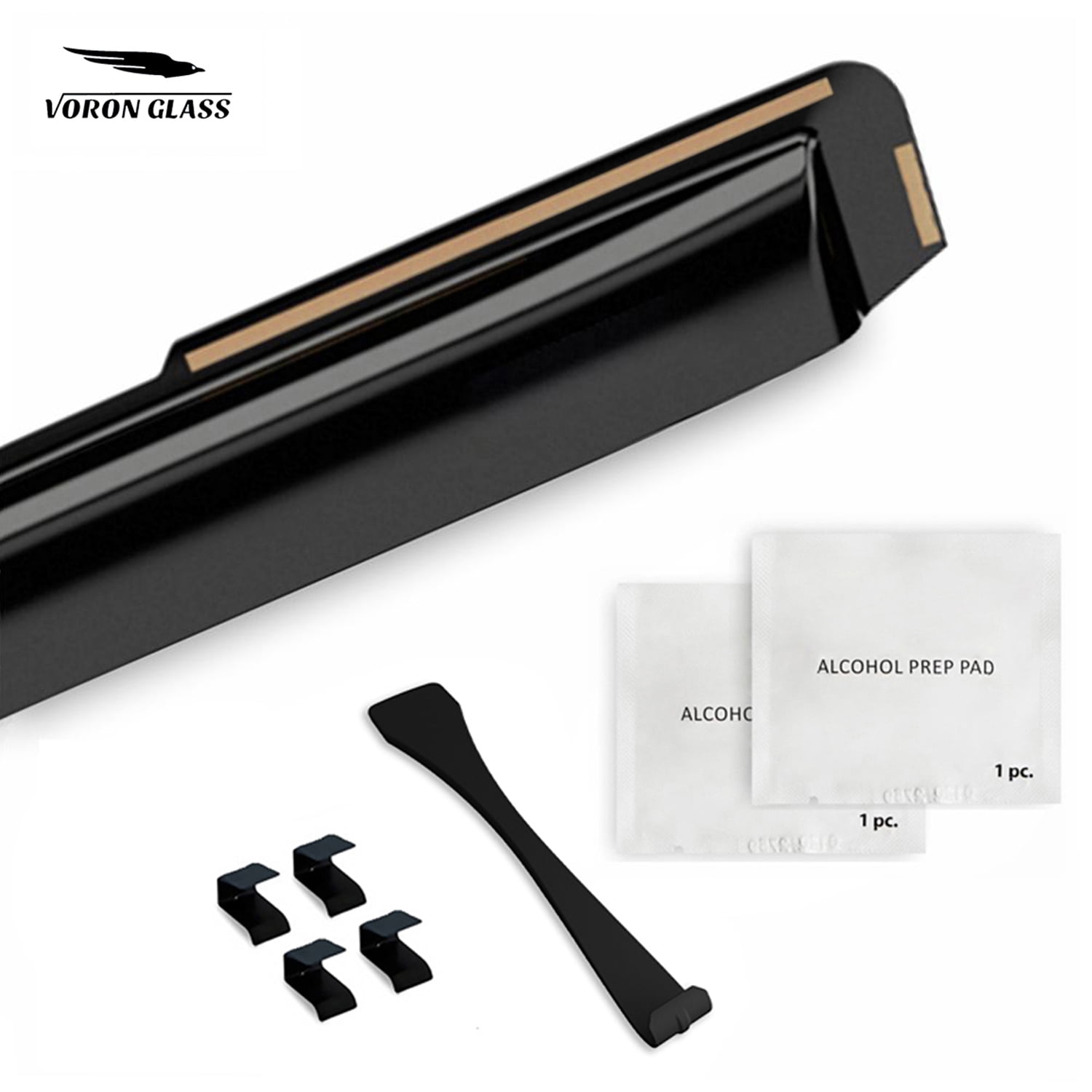 Voron Glass in-Channel Extra Durable Rain Guards for Hyundai Santa Cruz 2022-2026, Window Deflectors, Vent Window Visors, 4 Pieces - 200490