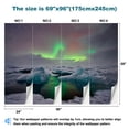 thumbnail image 3 of Peel and Stick Wallpaper Mixed dancing Jokulsarlon lagoon Iceland Modern Art Wall Mural Decor Self Adhesive and Removable 69in x 98in, 3 of 8
