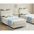 thumbnail image 3 of Eastvita Twin Bed Frame with Storage Headboard/Easy to Assemble/No Box Spring Needed, 3 of 6