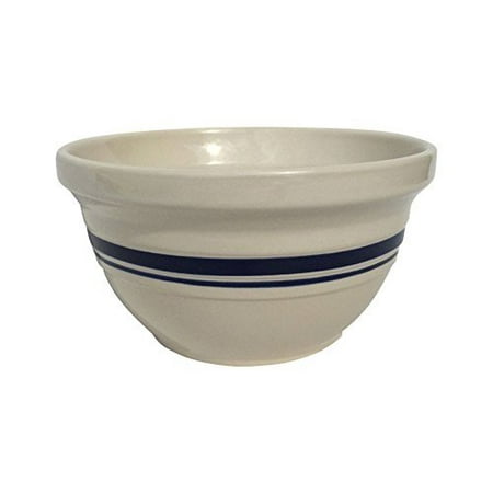 

Ohio Stoneware 6505051 10 in. Dominion Ceramic Mixing Bowl Blue & White - pack of 4