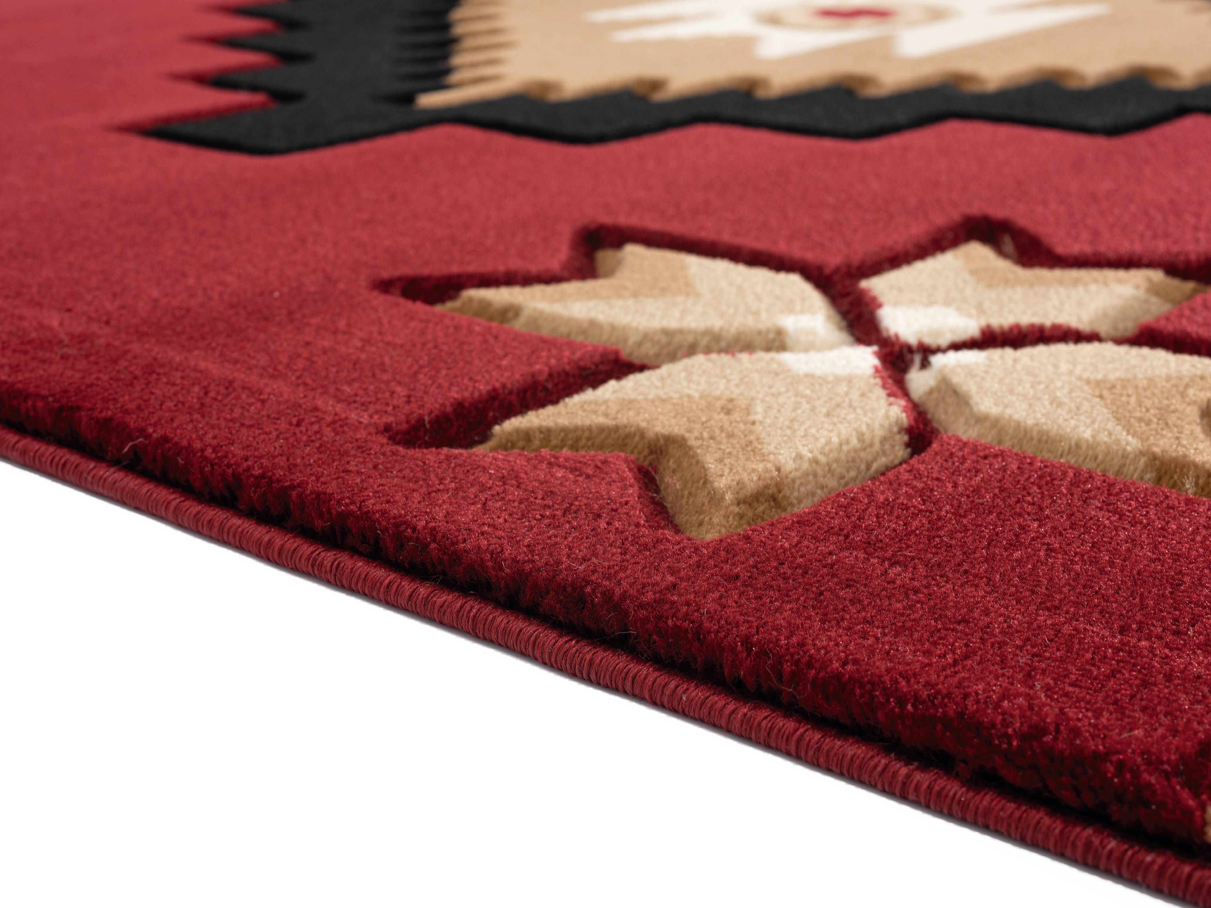 United Weavers Drachma Volos Southwestern Geometric Area Rug, Burgundy, 7'10" x 10'6"