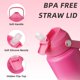 thumbnail image 2 of Bjpkpk Botella De Agua Con Tapa De Pajita, Botellas De Agua Con Aislamiento Al Vacío De 24 Onzas, Termo De Acero Inoxidable De Metal Para Viajes Deportivos, Sin Bpa, A Prueba De Fugas, Termos, Vasos,, 2 of 5
