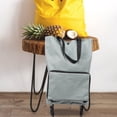 thumbnail image 4 of Sac Chariot Pliable Chariot de Magasinage Pliable Sac de Magasinage Pliant avec Roues, 4 of 8